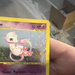 POKEMON TCG EXPEDITION BASE SET MEW #019/165 HOLO RARE 2002 BASIC 50HP - Image 3