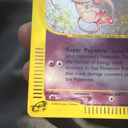 POKEMON TCG EXPEDITION BASE SET MEW #019/165 HOLO RARE 2002 BASIC 50HP - Image 4