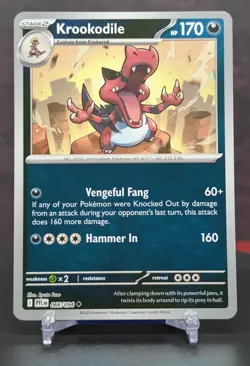 Pokemon Krookodile #066/094 English Phantasmal Flames Reverse Holo - Image 1