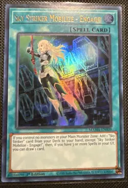 Yugioh - Sky Striker Mobilize - Engage! MAMA-EN009 1st Editoin Ultra Rare NM - Image 1