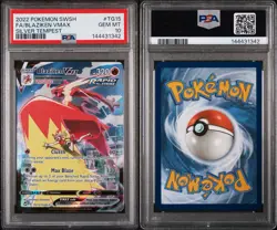 2022 POKEMON SWORD & SHIELD SILVER TEMPEST #TG15 FULL ART/BLAZIKEN VMAX PSA 10 - Image 3