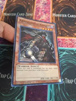 Yugioh Armageddon Knight THSF-EN035 Super Rare 1st Edition Near Mint - Image 2