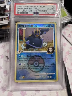 2009 POKEMON PLATINUM SUPREME VICTORS #27 EMPOLEON FB-HOLO PSA 10 - Image 1