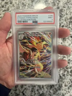 Pokemon TCG Ethan's Typhlosion Destined Rivals Illustration Rare 190/182 PSA 9 - Image 3