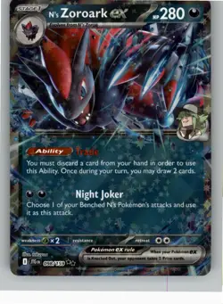 N'S ZOROARK EX 098/159 DOUBLE RARE JOURNEY TOGETHER POKEMON NM - Image 1
