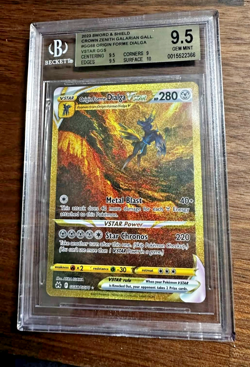 BGS 9.5 Origin Forme Dialga VSTAR (Secret) GG68/GG70 Pokemon Crown Zenith - Image 1