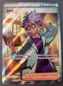 Pokemon TCG Jacq Scarlet & Violet Base Set 236/198 Holo Ultra Rare NM - Image 1