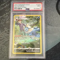 Pokemon Vaporeon Full Art Ultra Rare Holo TG02/TG30 Brilliant Stars PSA 9 2022 - Image 1