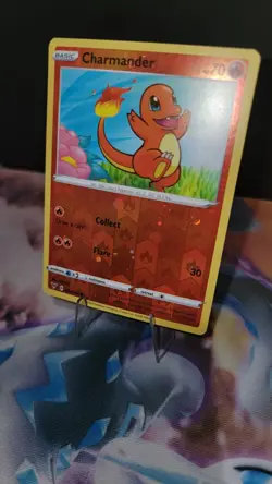 Charmander 023/185 - Pokemon TCG Reverse Cosmos Holo - Swirl PROMO LP - Image 1