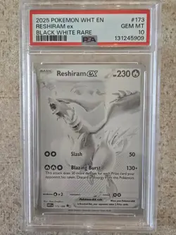 Pokemon TCG Reshiram ex 173/086 Sv: White Flare Black White Rare Holo PSA 10 - Image 1