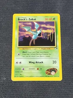 Pokemon Gym Heroes "Brock's Zubat" 24/132 / Regular Rare / Lightly Played - Image 1
