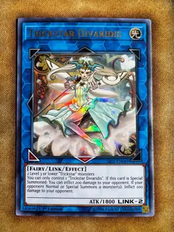 Yugioh Trickstar Divaridis SAST-EN049 Ultra Rare 1st Ed NM - Image 1