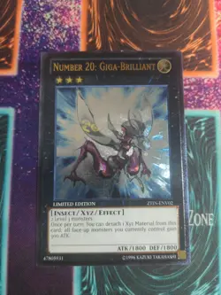 Yu-Gi-Oh! Number 20: Giga-Brilliant ZTIN-ENV02 Limited Ultimate Rare NM - Image 1