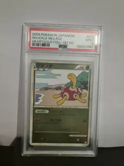 PSA 9 Shuckle #011 L1 Heartgold Reverse Holo Japanese - Pokemon Trading Card - Image 1