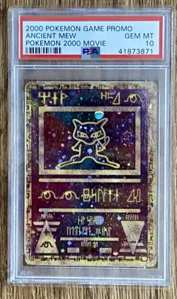 2000 PM Game Promo Ancient Mew 2000 Movie PSA 10 + Ungraded insert card - Image 1