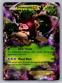 Pokemon Trevenant EX 19/160 Ultra Rare Holo Card XY Primal Clash Mp - Image 1