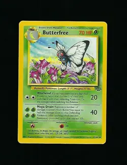 Butterfree 33/64 - Unlimited Edition Pokemon Card Jungle Set 1999 WOTC - NM/M - Image 1