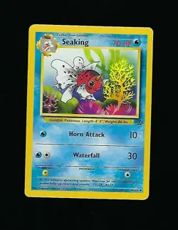 Seaking 46/64 - Unlimited Edition Pokemon Card Jungle Set 1999 WOTC - NM/M - Image 1