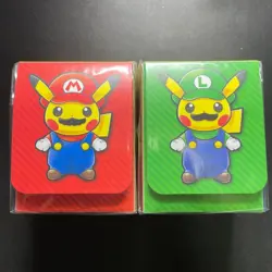 Pokemon Cards Mario Pikachu Luigi Pikachu Deck Case Unopened - Image 1