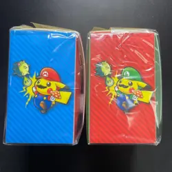 Pokemon Cards Mario Pikachu Luigi Pikachu Deck Case Unopened - Image 2