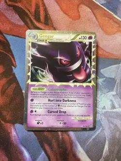 Gengar Prime Holo HGSS Triumphant Card 94/102 Ultra Rare MP - Image 1