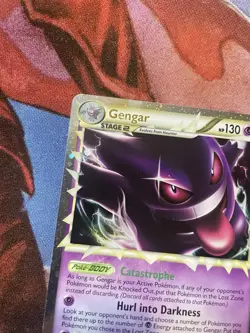 Gengar Prime Holo HGSS Triumphant Card 94/102 Ultra Rare MP - Image 3