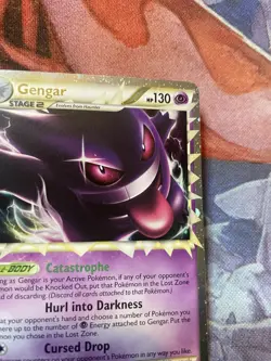 Gengar Prime Holo HGSS Triumphant Card 94/102 Ultra Rare MP - Image 4