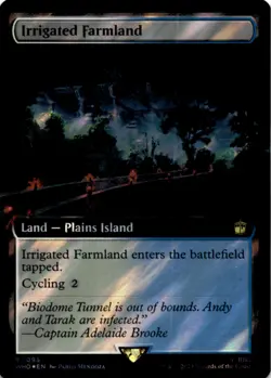 MTG Irrigated Farmland (Extended Art) (Surge Foil) Foil NM Doctor Who - Image 1