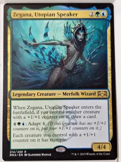 Zegana, Utopian Speaker - Ravnica Allegiance - Magic the Gathering MTG Nice! - Image 1
