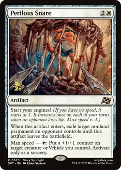 1 x Perilous Snare - Foil - Prerelease Promo - Aetherdrift - Light Play - MTG - Image 1