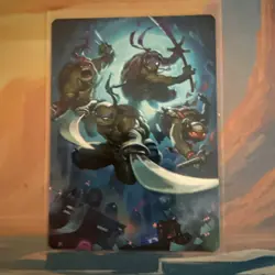 Magic the Gathering Heroes in a Half Shell Art Card TMNT - Image 1