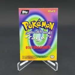 1999 TOPPS POKEMON #149 Holo Dragonite Stage 3 E12 Movie - Image 2