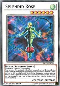 Splendid Rose LC5D EN100 - YuGiOh Card - Rare - 1ST EDITION - Image 1