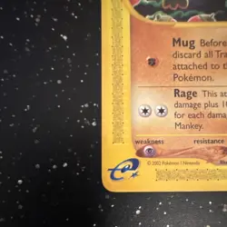 Mankey 092/147 Aquapolis Common Regular 40 HP Pokemon TCG English - Image 4