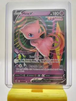 Mew V 113/264 Fusion Strike Pokemon 2022 World Championships Deck MP - Image 1