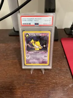 Pokemon TCG Dark Hypno Holo Team Rocket 9/82 PSA 10 Rare Stage 1 2000 - Image 1