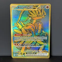 Pokemon TCG Koraidon EX 245/091 Holo Hyper Rare Paldean Fates - Image 1