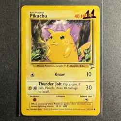 Pikachu - 87/130 - Base Set 2 - Pokemon - Common - Played - Image 3