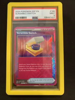 2024 Pokemon Scramble Switch 186/191 Sv08: Holo - MINT PSA 9 FREE GUARD - Image 1