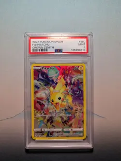 2023 POKEMON SWORD AND SHIELD CROWN ZENITH 160 FULL ART/PIKACHU PK1 PSA 9 - Image 1