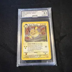 Pokemon Dark Raichu Holo 2000 #83/82 AGS 8.5 NM-MT SWIRL - Image 1