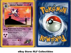2000 Pokemon, Gym Challenge, #55/132 Sabrina's Haunter, Uncommon - Image 1