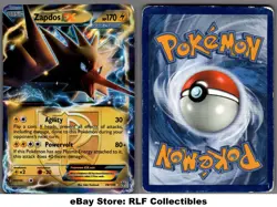 2013 Pokemon, B&W Plasma Storm, #48/135 Zapdos EX, Holo Ultra Rare - Image 1