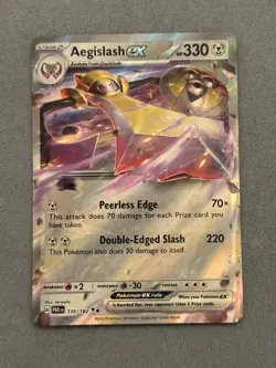 Pokemon TCG Aegislash EX 135/182 Holo Rare Paradox Rift NM/M - Image 3