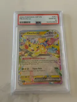 Pokemon 2024 SSP En Pikachu EX PSA 10 Gem Mint - Image 5