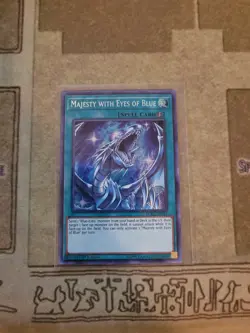 YUGIOH MAJESTY WITH EYES OF BLUE LCKC-EN031 SECRET 1ST ED NM - Image 1