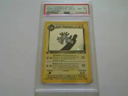x1 2000 Pokemon Team Rocket 1st Edition Dark Magneton Holo 11 PSA 8 NM-MT - Image 2