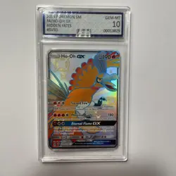 2019 Pokemon SM Ho Oh GX SV50/SV94 Hidden FATES Shiny AGS Grade 10 - Image 1