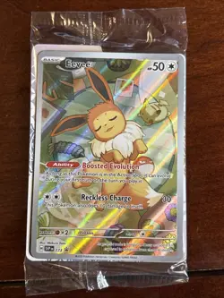 Pokemon Prismatic Evolutions Eevee Promo 173 Illustration Holo Sealed - Image 1