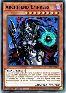 Archfiend Empress BLUE LDS3-EN007 - Ultra Rare 1st Edition - Yugioh - Image 1
